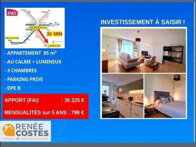 Vente Appartement 4 pièces 85 m2 Langon
