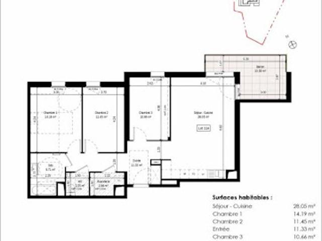 Vente Appartement 4 pièces 86 m2 Colmar