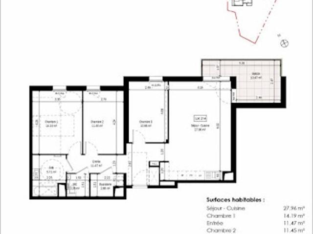 Vente Appartement 4 pièces 86 m2 Colmar