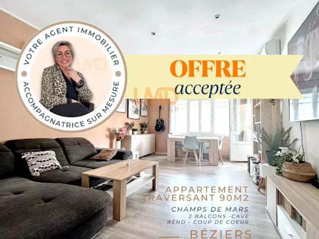 Vente Appartement 4 pièces 90 m2 Beziers