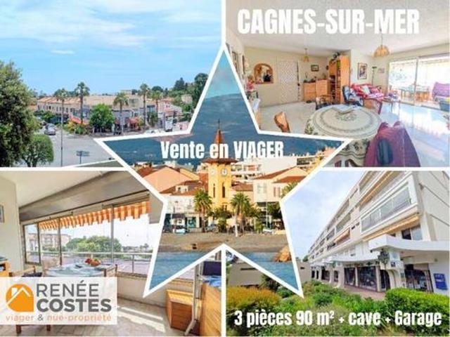 Vente Appartement 4 pièces 90 m2 Cagnes sur Mer