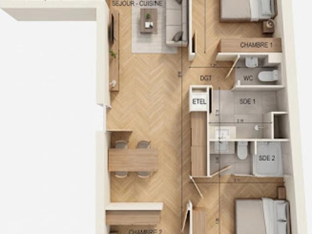 Vente Appartement 4 pièces 90 m2 Montreuil