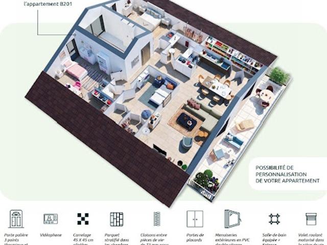 Vente Appartement 4 pièces 90 m2 Saint Cergues