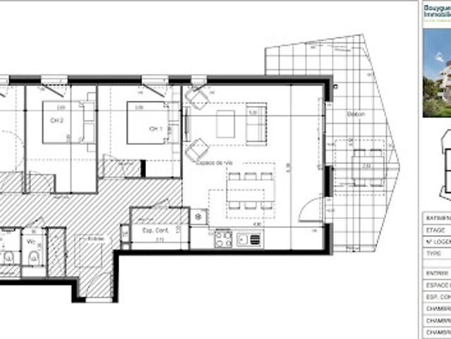 Vente Appartement 4 pièces 91 m2 Ville la Grand