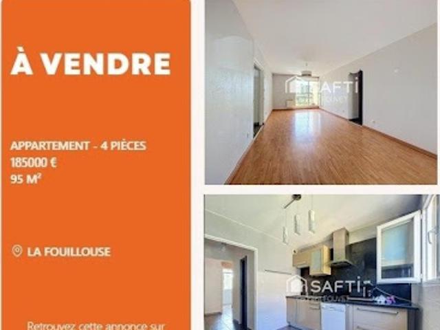 Vente Appartement 4 pièces 95 m2 La Fouillouse