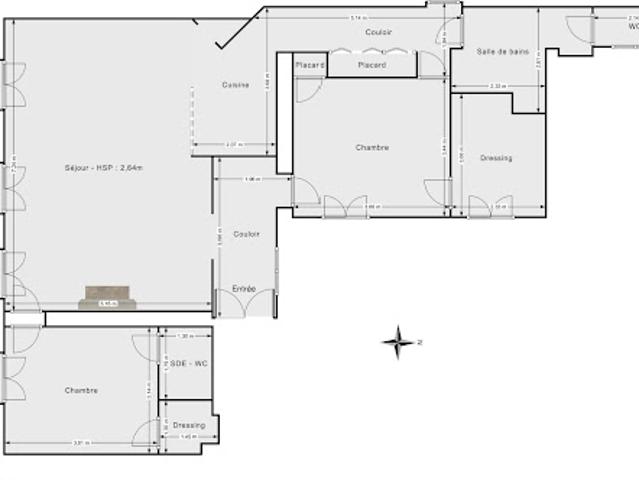 Vente Appartement 4 pièces 95 m2 Paris 8ème