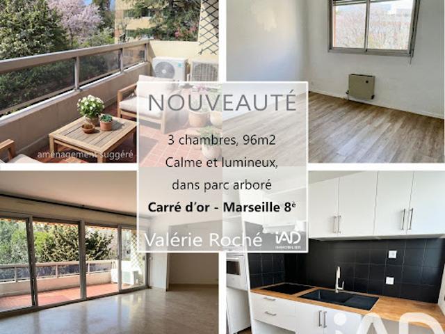 Vente Appartement 4 pièces 96 m2 Marseille 8ème