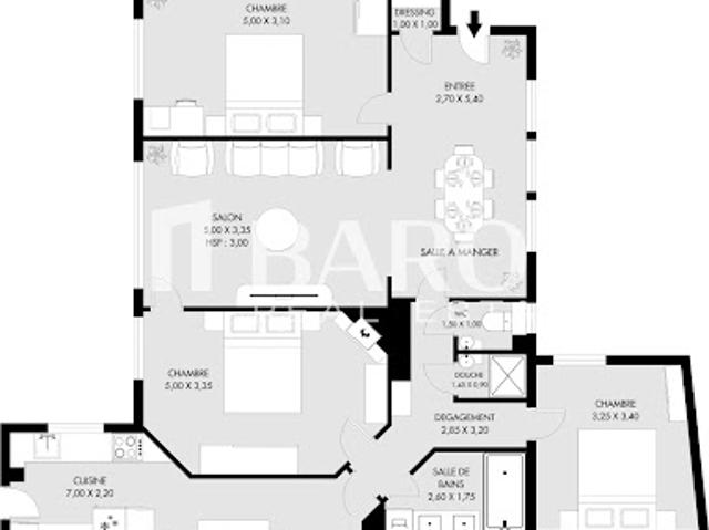Vente Appartement 4 pièces 100 m2 Paris 17ème