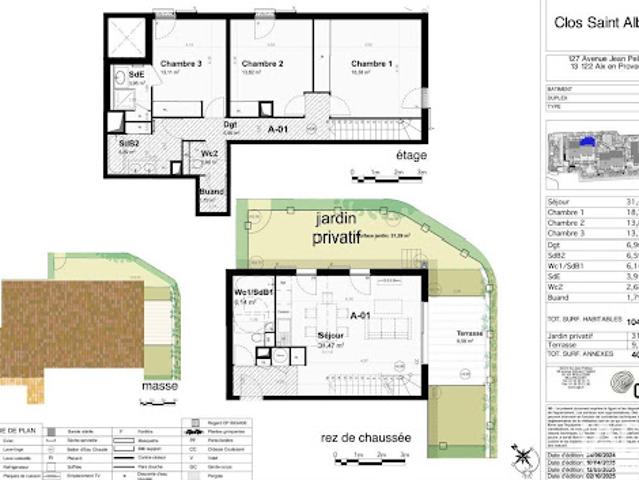 Vente Appartement 4 pièces 104 m2 Aix en Provence