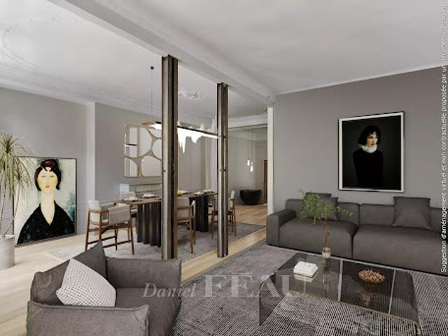 Vente Appartement 4 pièces 111.63 m2 Paris 17ème