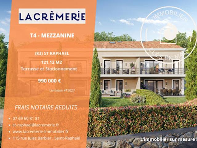Vente Appartement 4 pièces 121.17 m2 Saint raphael