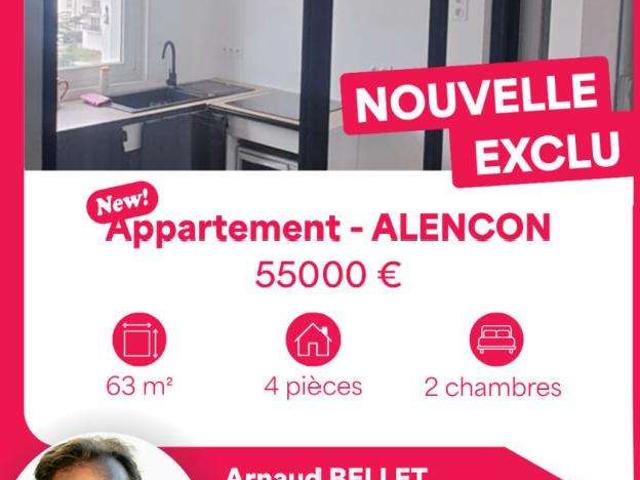 Vente appartement 4 pièces Alençon Centre Montsort 61