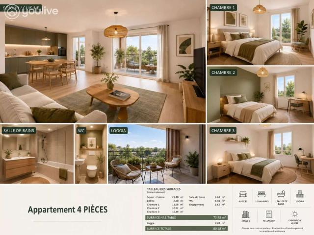 Vente appartement 4 pièces Avrillé 49