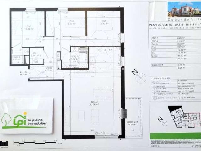 Vente appartement 4 pièces Douvres la Délivrande 14