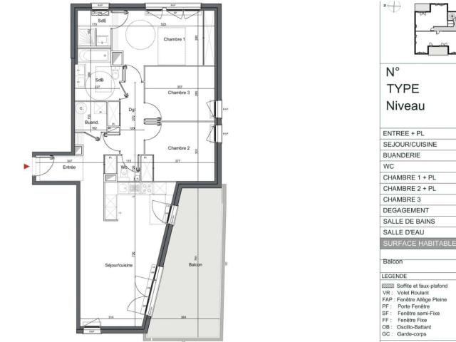 Vente appartement 4 pièces Mérignac 33