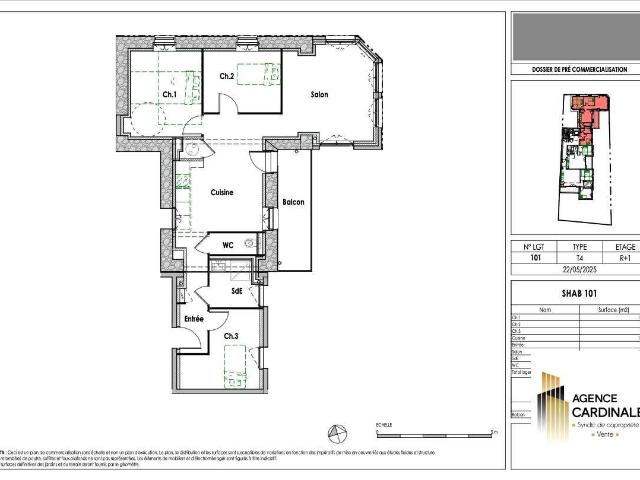 Vente appartement 4 pièces Quiberon 56