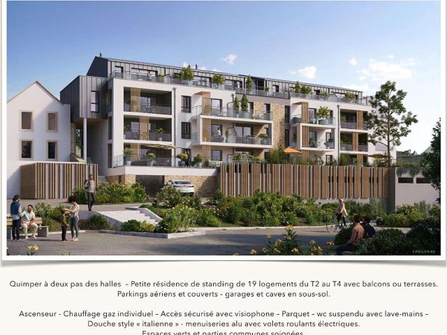 Vente appartement 4 pièces Quimper Penanguer Kervilien Penhars 29