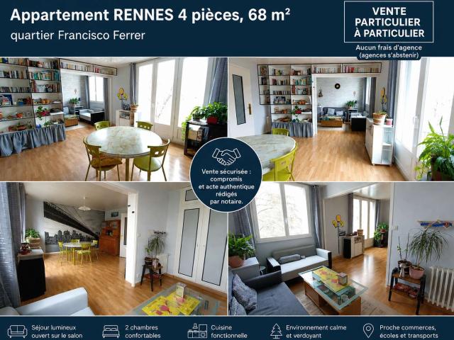 Vente appartement 4 pièces Rennes 35