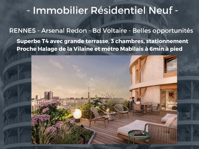 Vente appartement 4 pièces Rennes 35