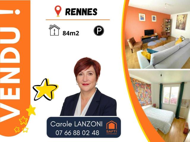 Vente appartement 4 pièces Rennes Lorient Saint Brieuc 35
