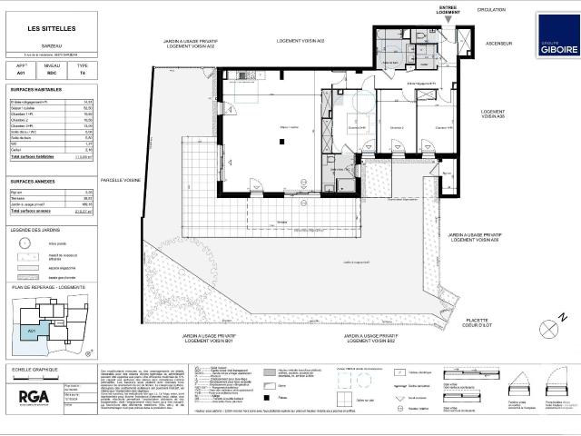 Vente appartement 4 pièces Sarzeau 56