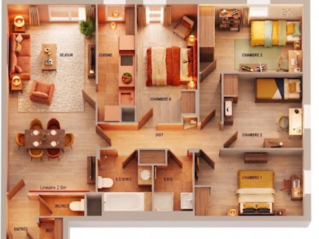 Vente Appartement 5 pièces 104 m2 La Courneuve