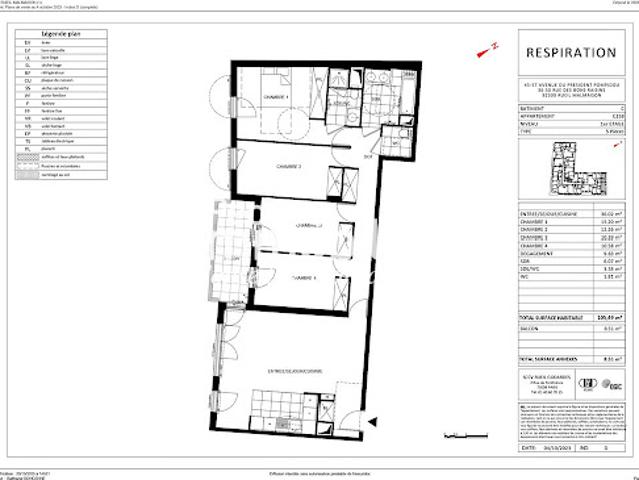 Vente Appartement 5 pièces 105.49 m2 Rueil Malmaison