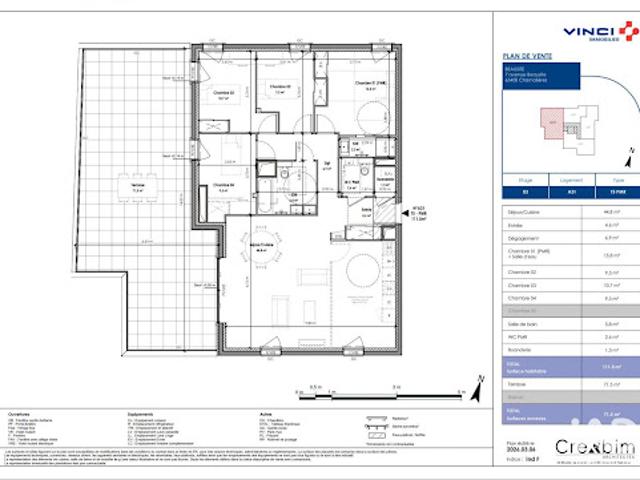 Vente Appartement 5 pièces 111 m2 Chamalieres
