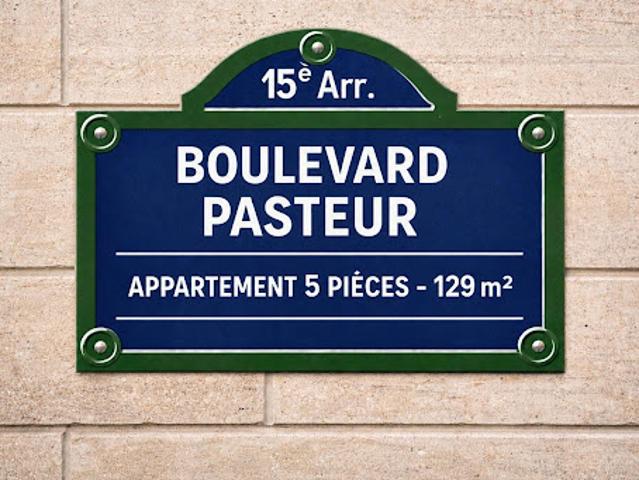Vente Appartement 5 pièces 129 m2 Paris 15ème
