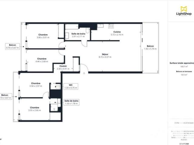 Vente Appartement 5 pièces