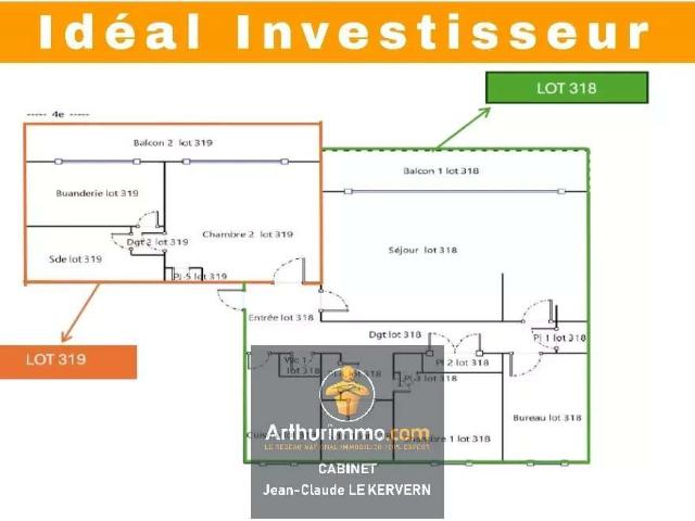 Vente appartement 5 pièces Saint Brieuc 22