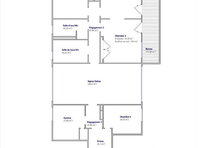 Vente Appartement 6 pièces 105.03 m2 Paris 16ème