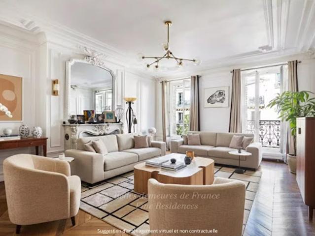Vente Appartement 6 pièces 185 m2 Paris 16ème