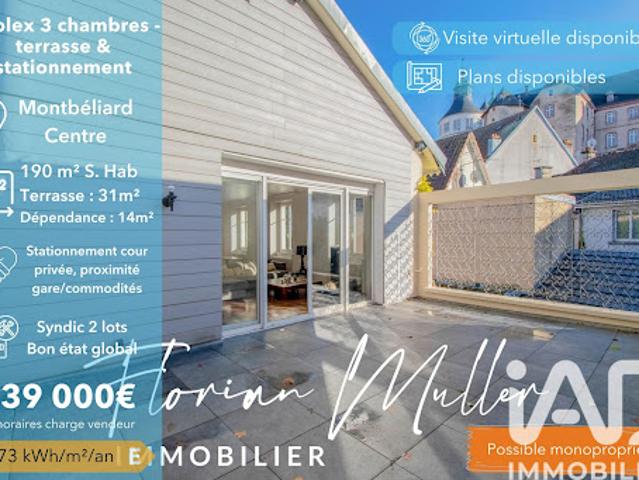 Vente Appartement 6 pièces 190 m2 Montbeliard