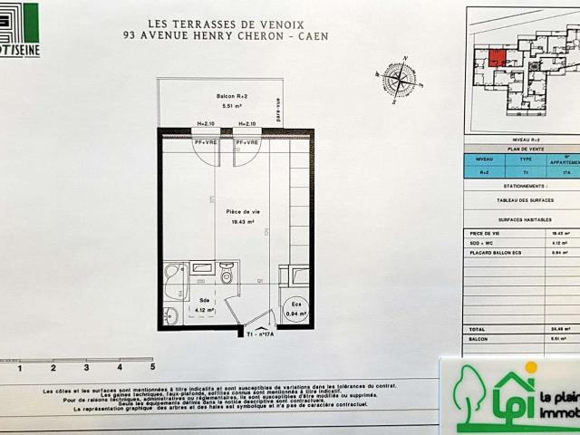Vente appartement 1 pièce Caen 14