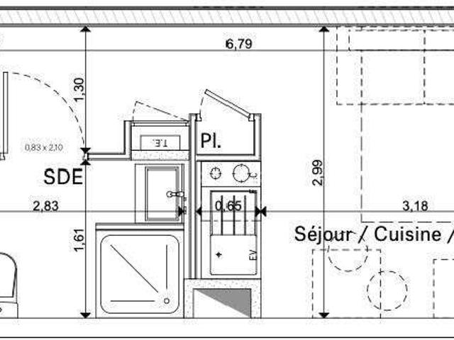 Vente appartement 1 pièce La Roche sur Yon 85