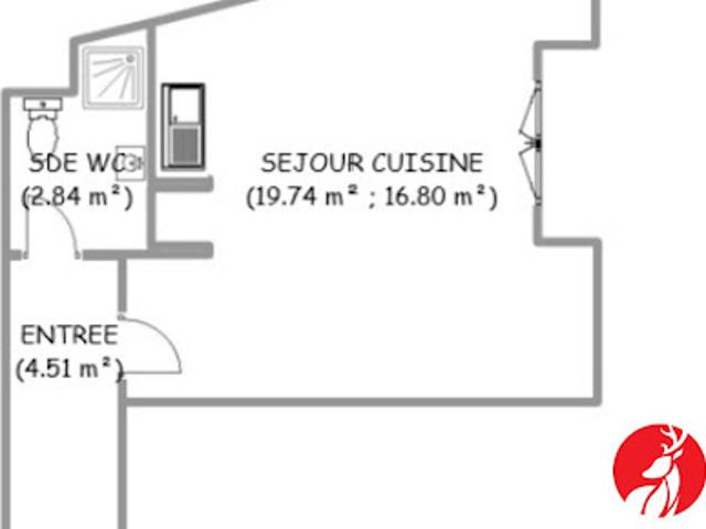 Vente Appartement 1 pièce 24 m2 Fontainebleau