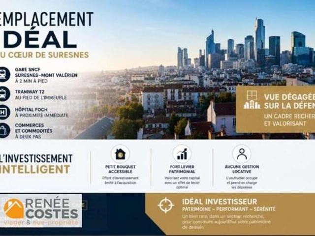 Vente Appartement 1 pièce 27 m2 Suresnes