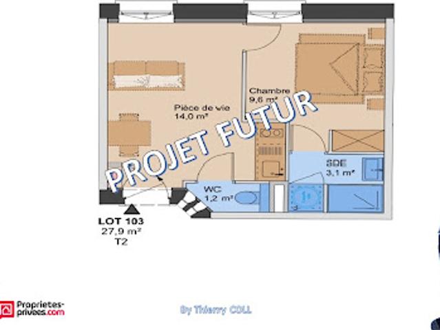 Vente Appartement 1 pièce 27.9 m2 Lyon 3ème