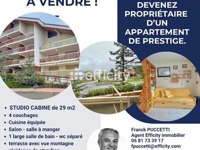 Vente Appartement 1 pièce 28.43 m2 Saint Etienne de Tinée