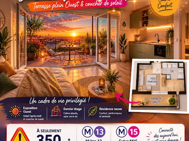 Vente Appartement 1 pièce 23 m2 Asnieres sur seine