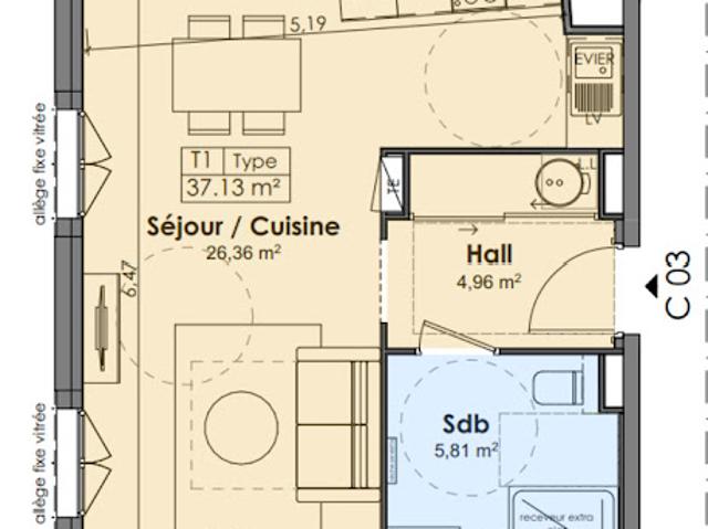 Vente Appartement 1 pièce 37 m2 Propriano