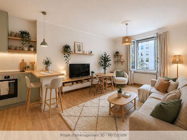 Vente Appartement 1 pièce 38 m2 Lyon 8ème