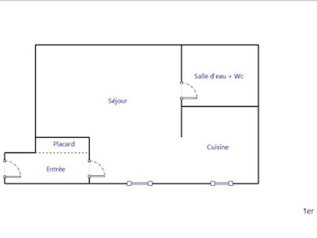 Vente Appartement 1 pièce 30 m2 Saint Brieuc