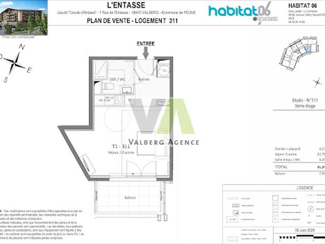Vente Appartement 1 pièce 31 m2 Valberg