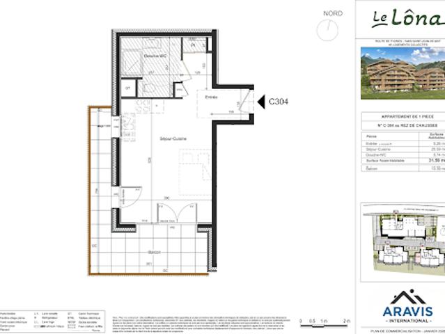 Vente Appartement 1 pièce 31.59 m2 Saint Jean de Sixt