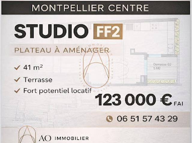 Vente Appartement 1 pièce 41.15 m2 Montpellier