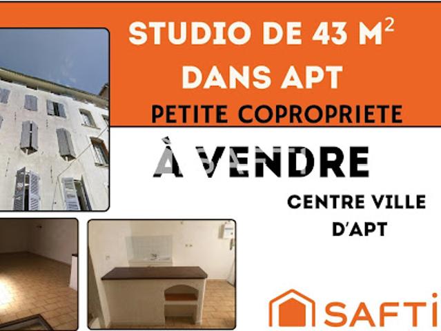 Vente Appartement 1 pièce 43 m2 Apt
