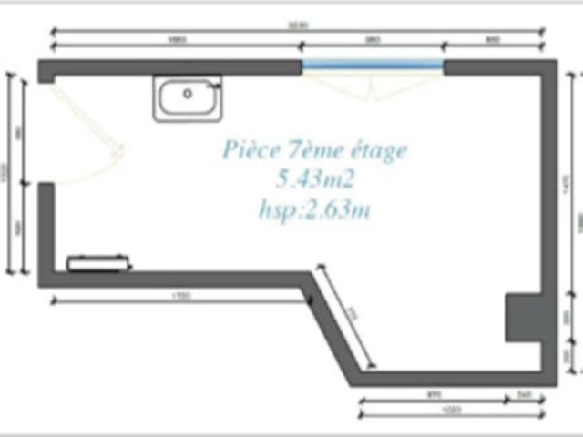 Vente Appartement 1 pièce 5.43 m2 Paris 9ème