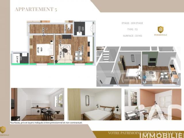 Vente Appartement 2 pièces